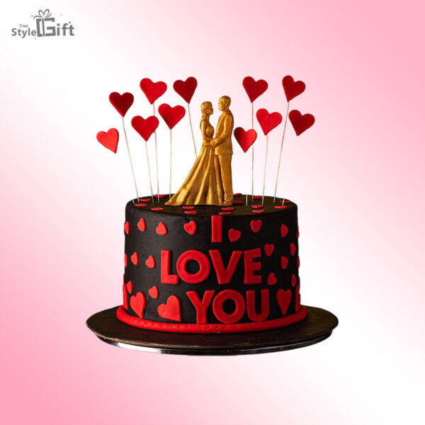 Golden Couple Cake